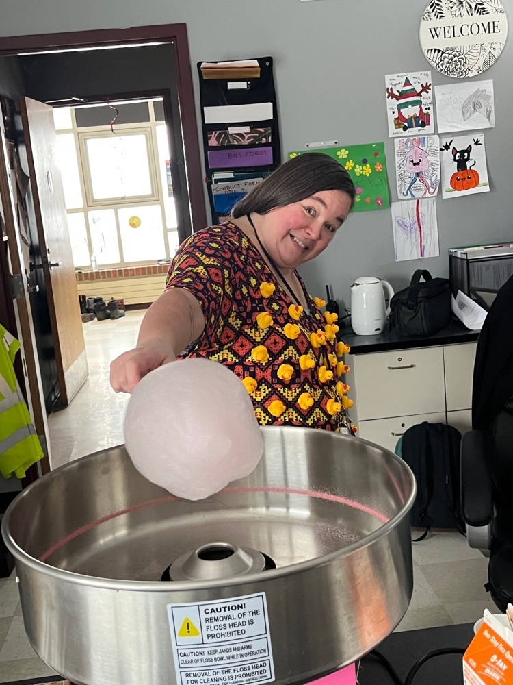 BFA’s Ms Steph working the cotton candy machine!